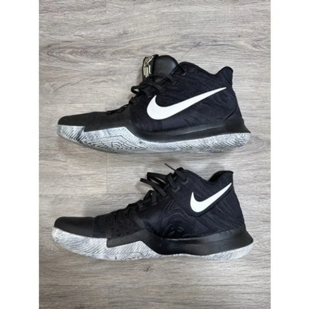 Nike Kyrie 3 BHM Basketball Shoes Mens Size 14‎ Black Gold 852415-001